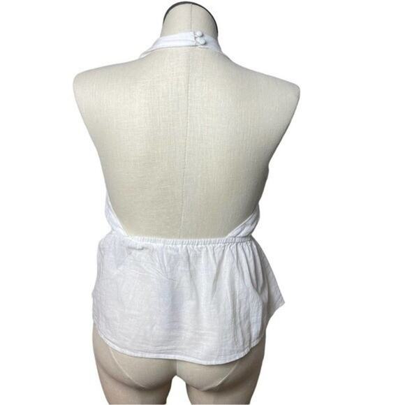 River Island Resort Wear White Tie Front Halter, Vacation, Beachy, Cruise US 10 - Picture 11 of 16